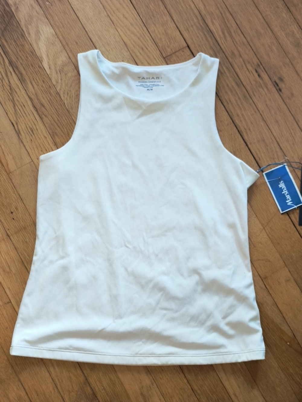 Tahari While Ribbed Tank Top